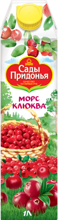 Морс САДЫ ПРИДОНЬЯ Клюква, 1л